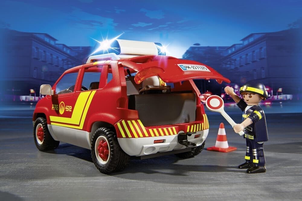 PLAYMOBIL Véhicule de pompiers avec son et lumières 71375 / ENFANT jouet NEUF