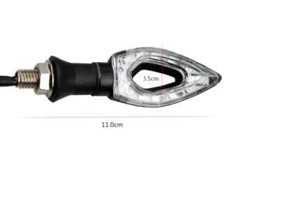 Paire 2 Clignotants à LED Triangle adaptable compatibles toutes motos / scooters
