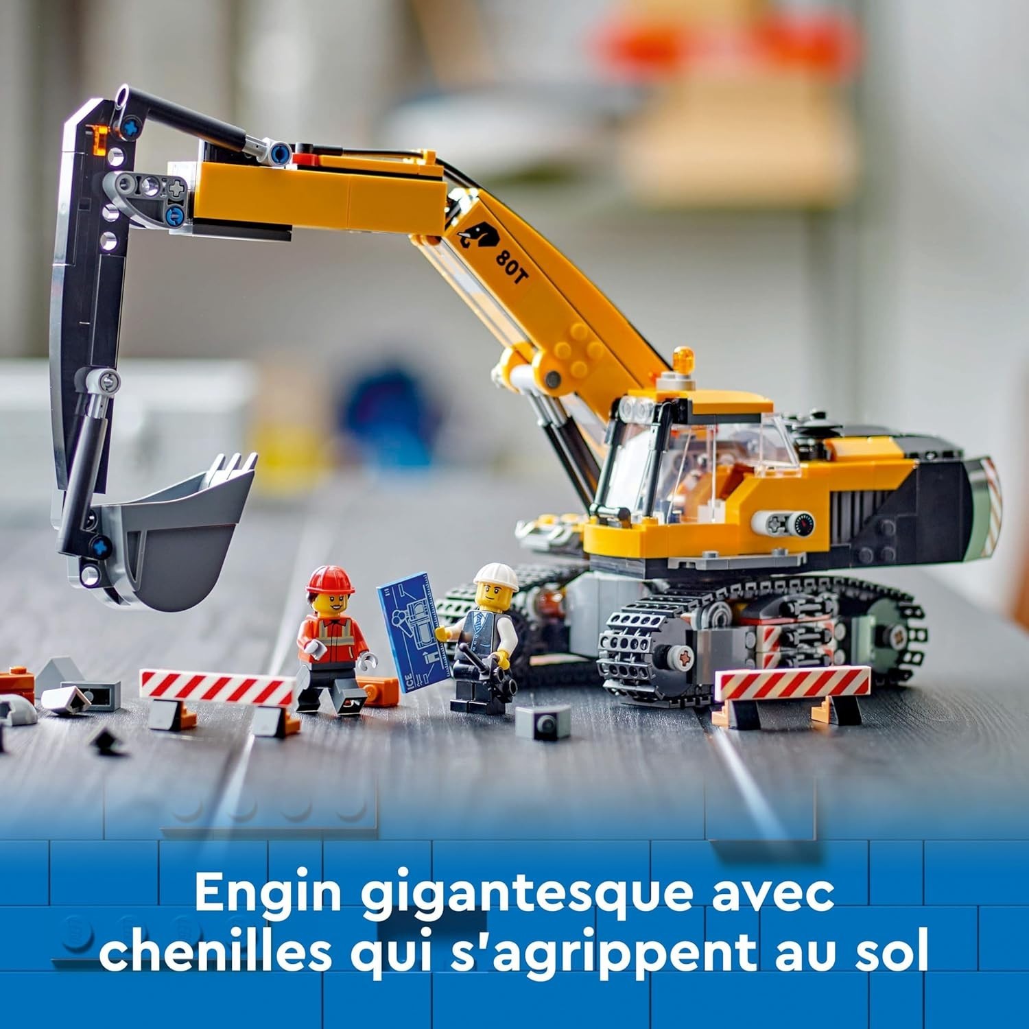 LEGO City La Pelleteuse de Chantier Jaune 60420 / Travaux Enfant NOEL