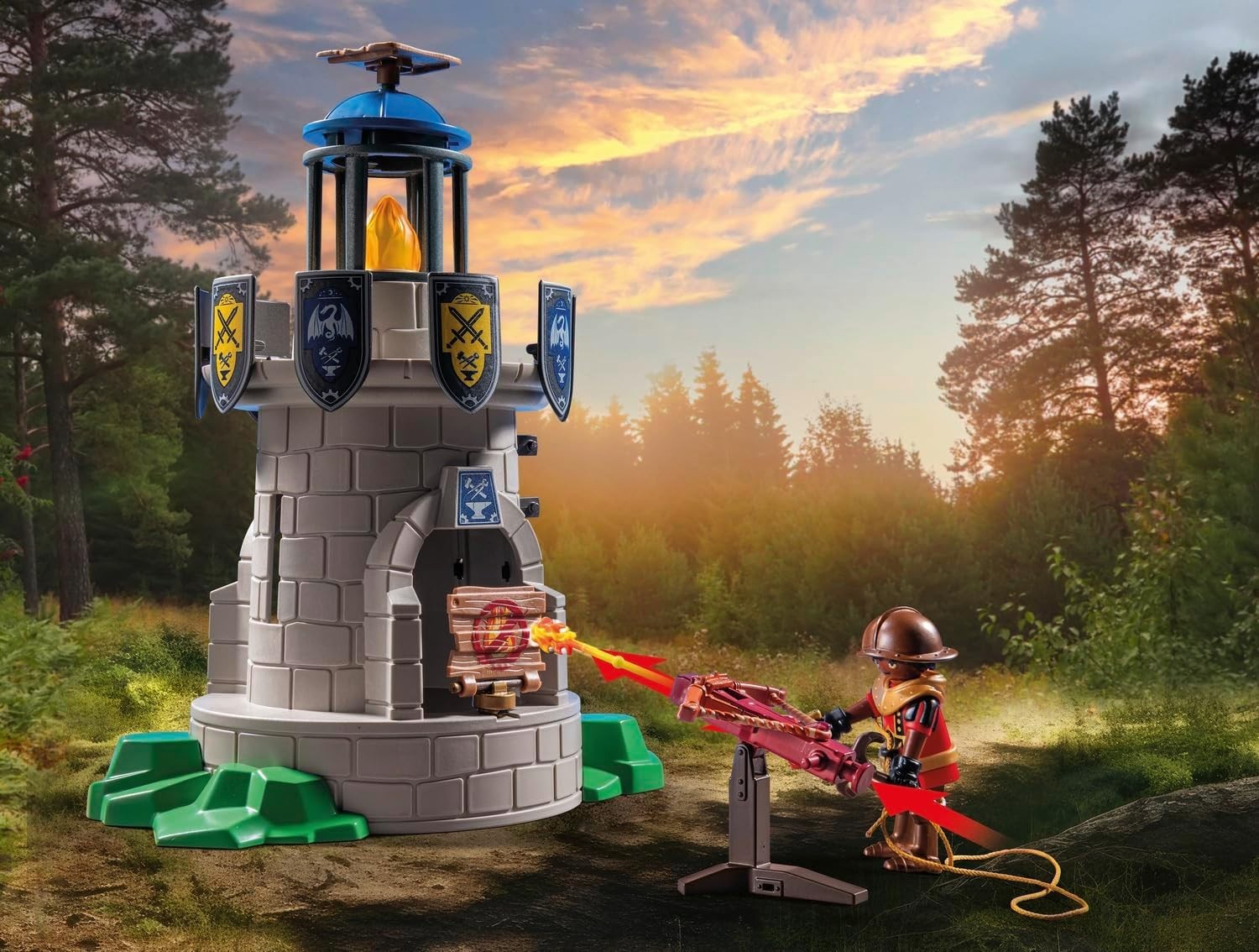 PLAYMOBIL Tourelle des chevaliers de Novelmore avec dragon 71483 / Jouet NOEL