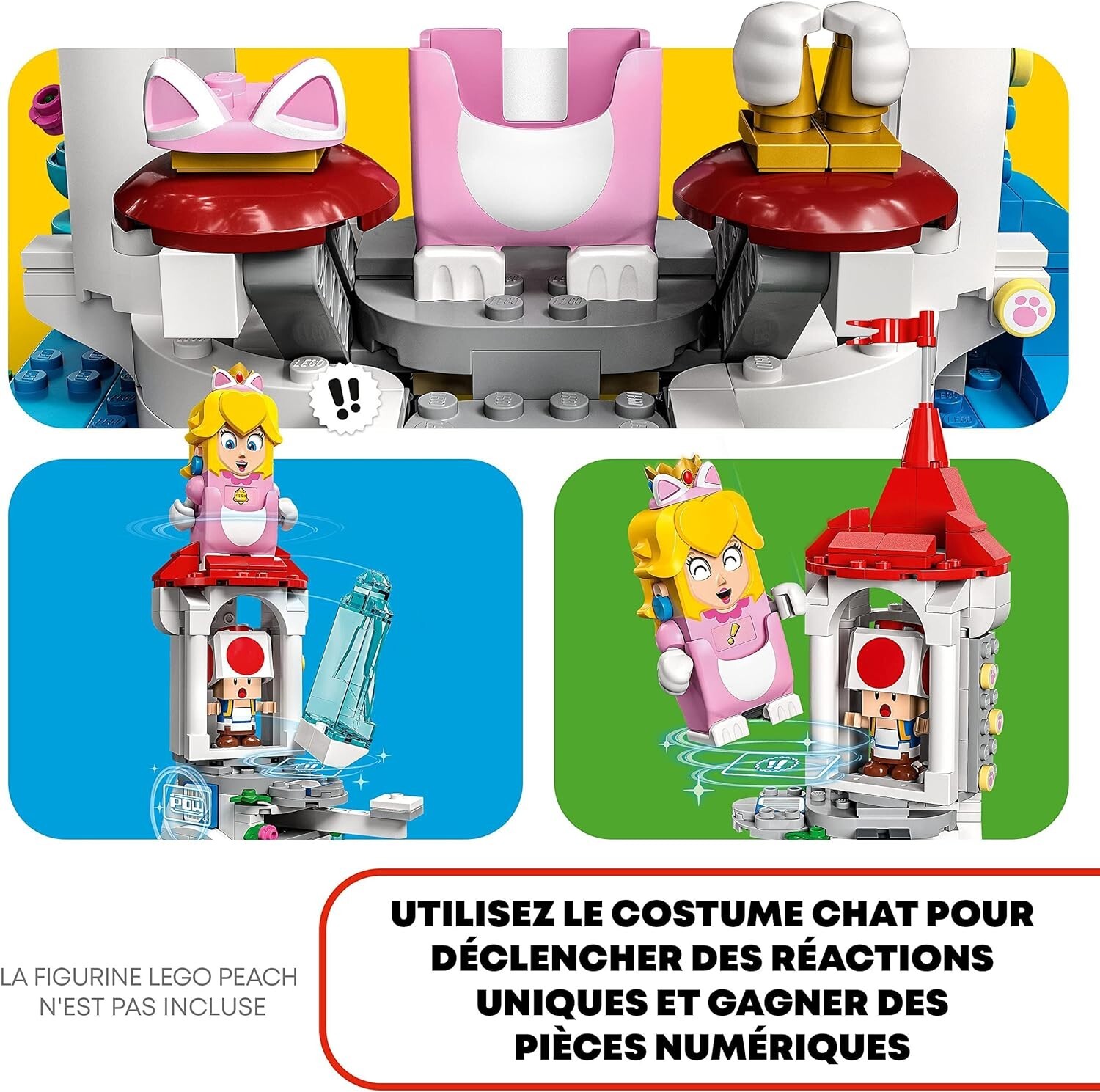 LEGO Super Mario Ensemble d’Extension La Tour Gelée et Le Costume de Peach 71407