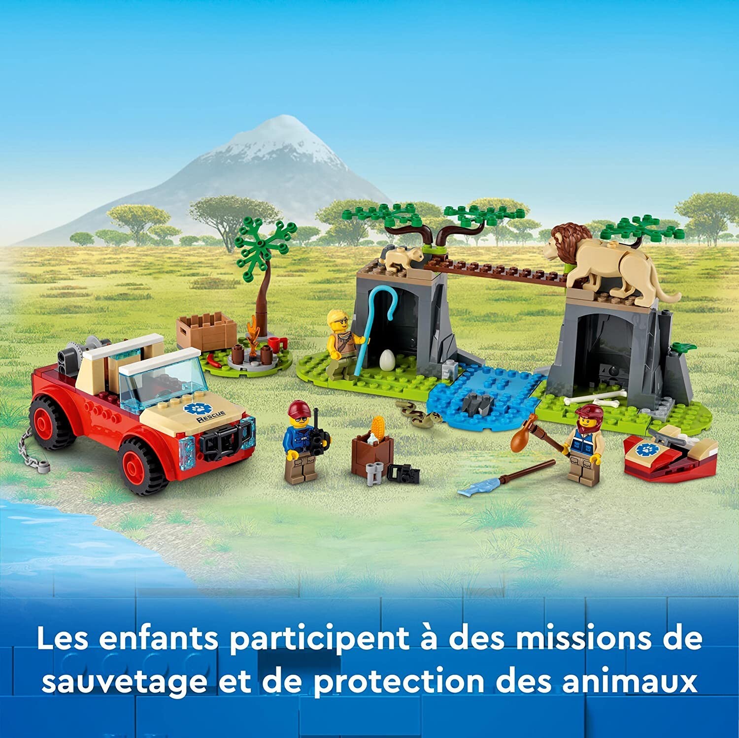 LEGO City Le Tout-Terrain de Sauvetage des Animaux sauvage 60301 / Jeu jeux NOEL