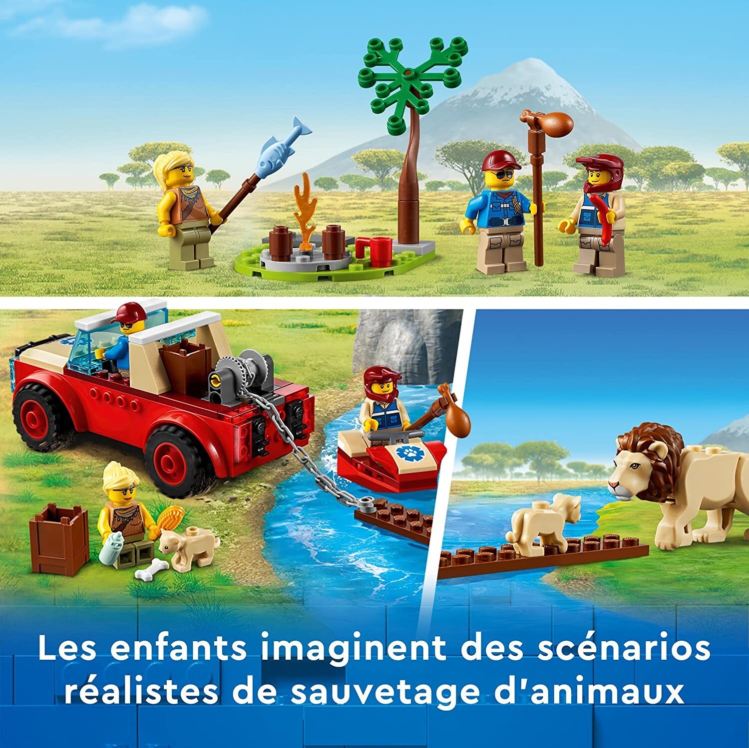 LEGO City Le Tout-Terrain de Sauvetage des Animaux sauvage 60301 / Jeu jeux NOEL