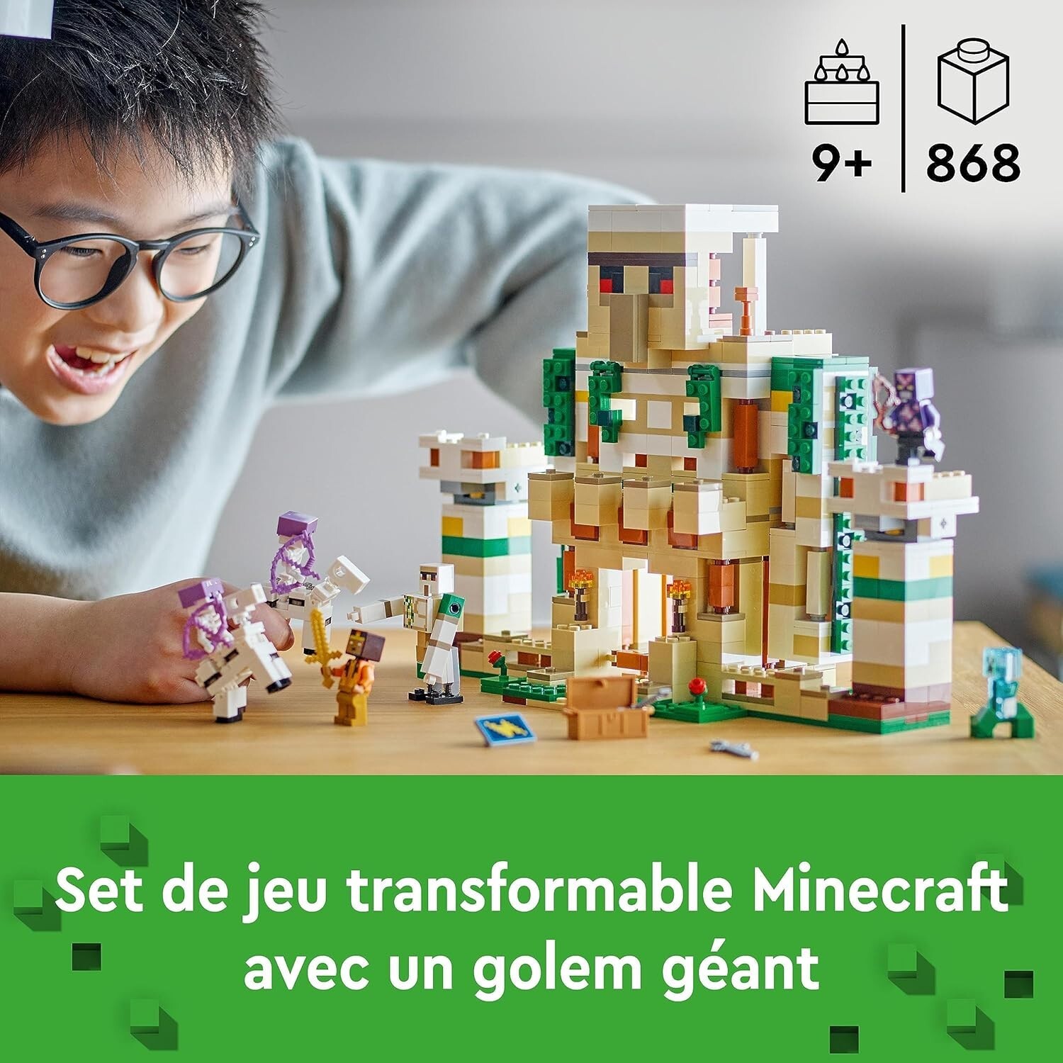 LEGO Minecraft La Forteresse du Golem de fer 21250 / ENFANT Jeu jeux NOEL