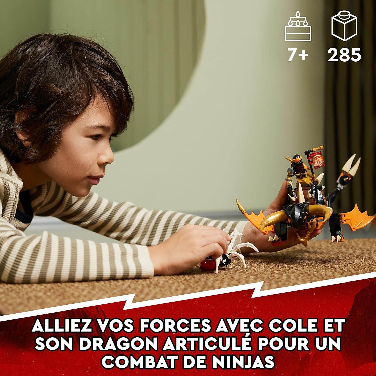 LEGO Ninjago Le Dragon de Terre de Cole – Évolution 71782 / Jeu jeux NEUF