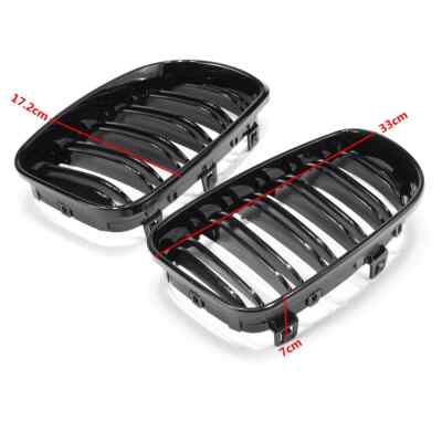 Grille Calandre noir brillant doubles barres BMW 120i 120d 123d 125i 128i 135i