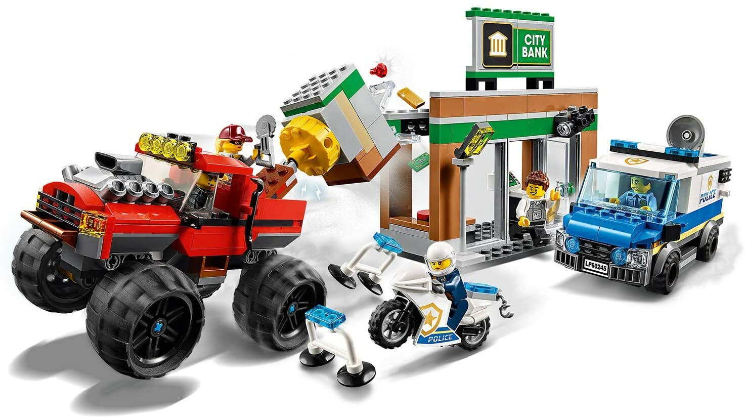 LEGO City Le cambriolage de la banque 60245 / Jeux Jeu Enfant Fille Garçon NOEL