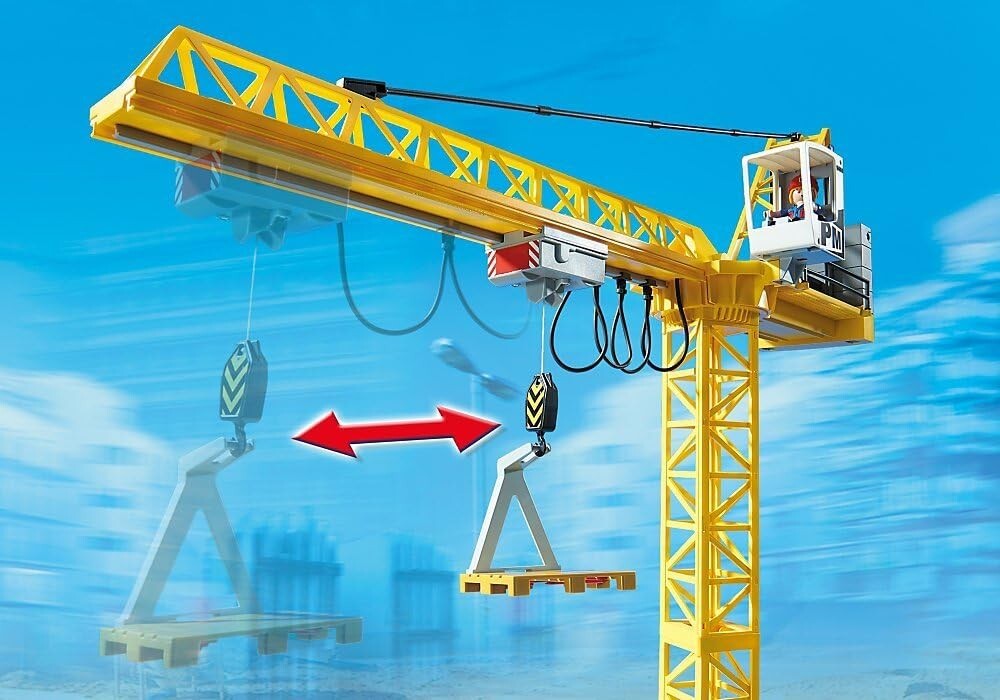 PLAYMOBIL City action Grande Grue De Chantier avec Télécommande Infrarouge 5466