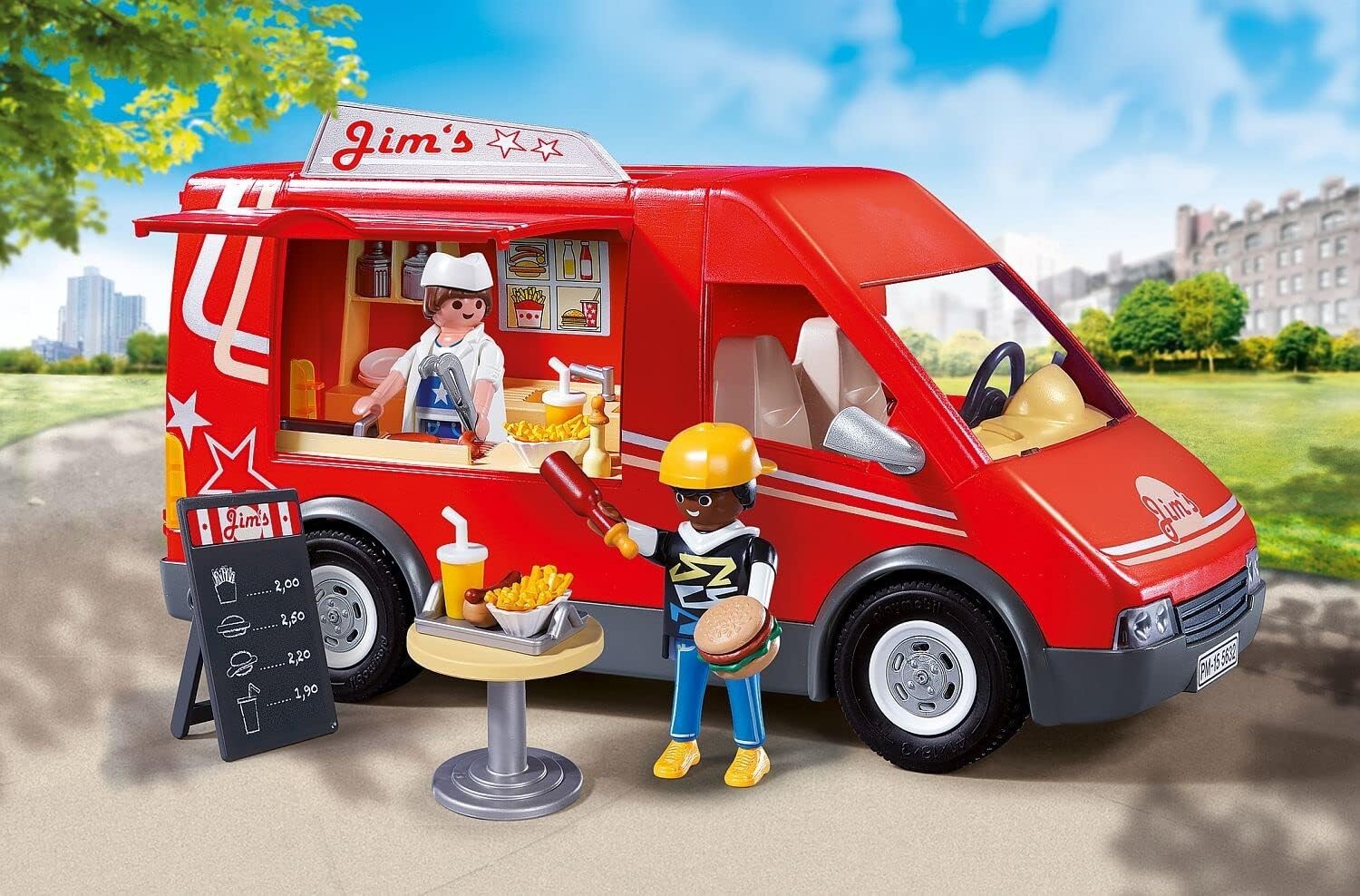 PLAYMOBIL City Life - Food Truck 5677 / Hamburger Frite Enfant Fille Garçon NOEL