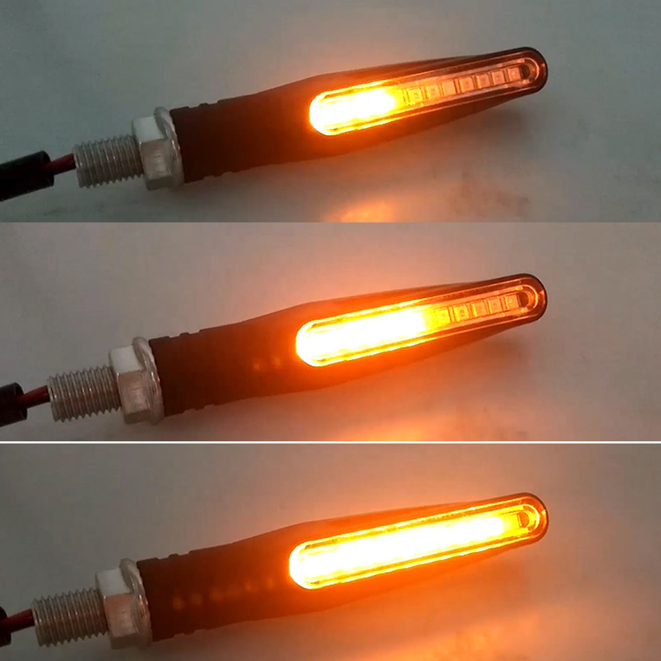 2 Clignotants à LED défilants sequentiels adaptables toutes motos / scooters