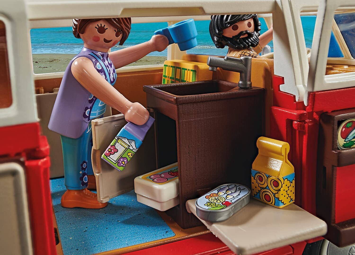 PLAYMOBIL Volkswagen T1 Camping Car Bus 70176 / Enfant Fille Jeu Jouet NOEL
