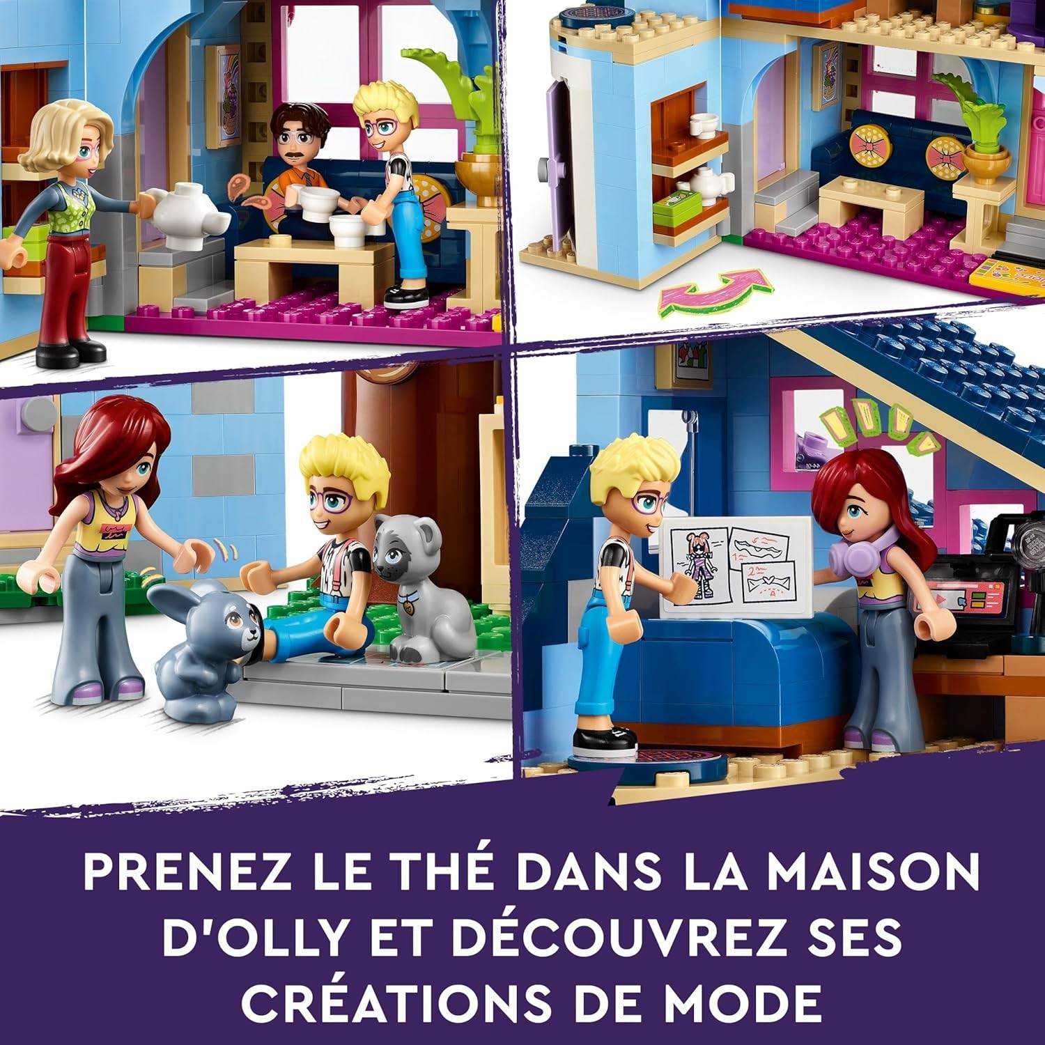LEGO Friends Les maisons familiales d’Olly et de Paisley 42620 / Jouet NOEL