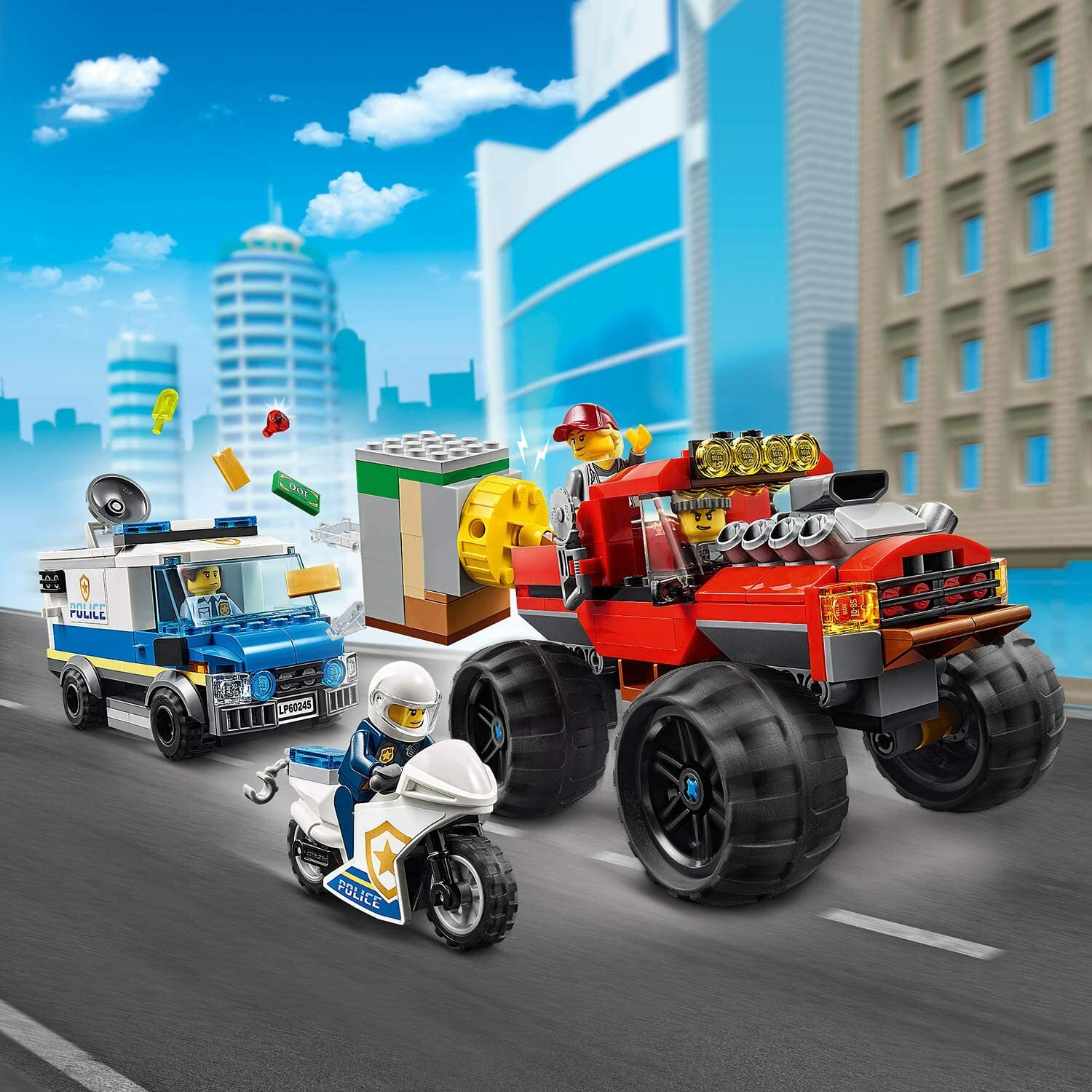 LEGO City Le cambriolage de la banque 60245 / Jeux Jeu Enfant Fille Garçon NOEL
