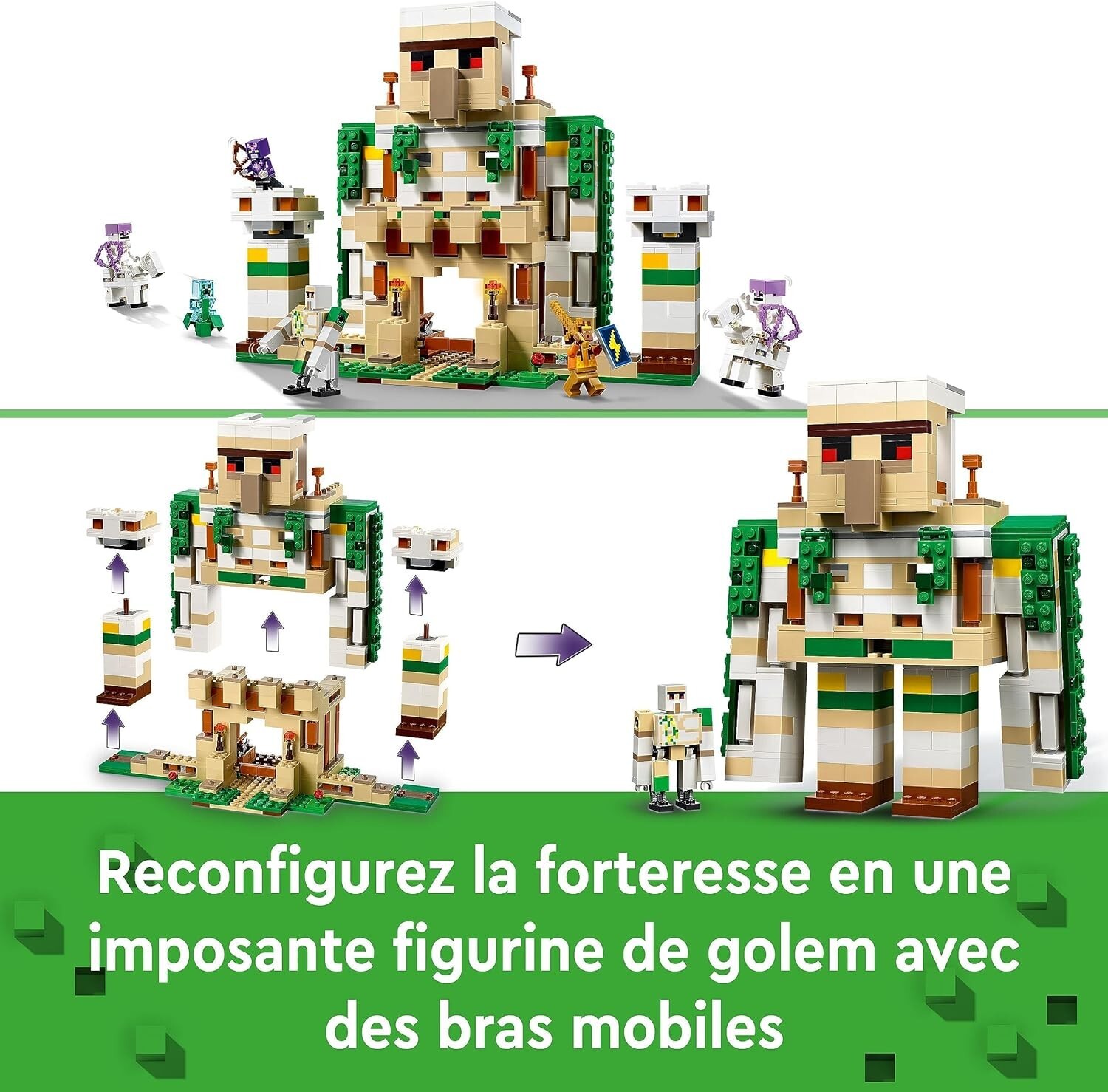 LEGO Minecraft La Forteresse du Golem de fer 21250 / ENFANT Jeu jeux NOEL
