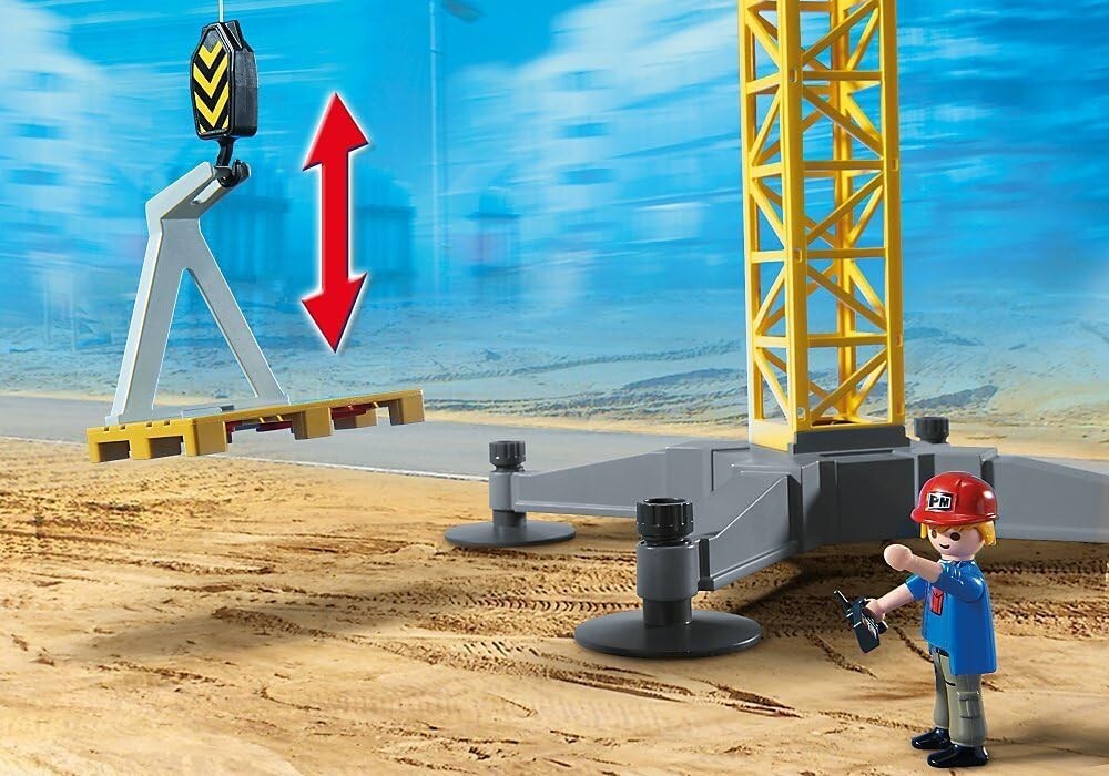 PLAYMOBIL City action Grande Grue De Chantier avec Télécommande Infrarouge 5466