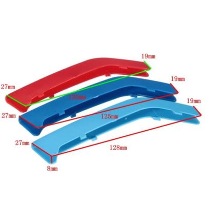 3 Clip bandes Grille Calandre BMW M Motorsport Performance 318d 320d 325d 335d