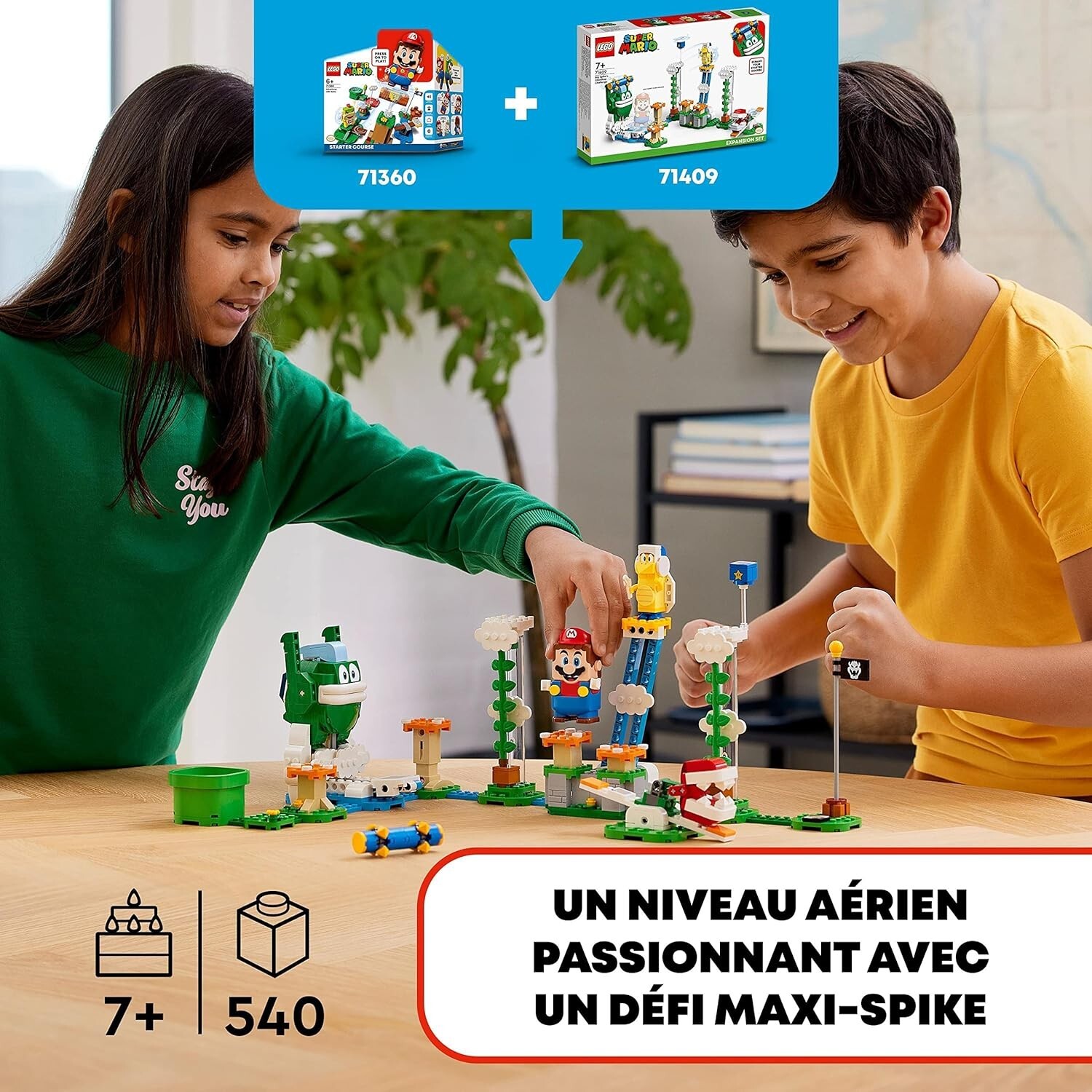LEGO Super Mario Ensemble d’Extension Le défi du Maxi-Spike sur un nuage 71409