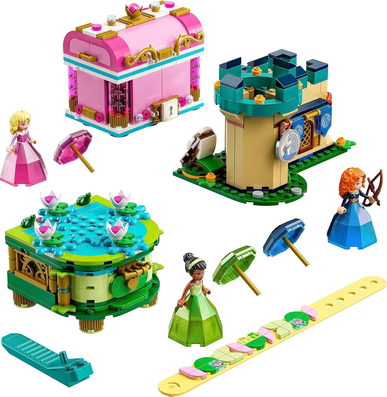 LEGO Disney Princesse Les créations enchantées d’Aurore Mérida et Tiana 43203