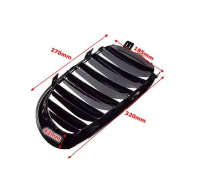 Grille Calandre noir brillant doubles barres BMW 525xi 528xi 530li 530xd 530xi