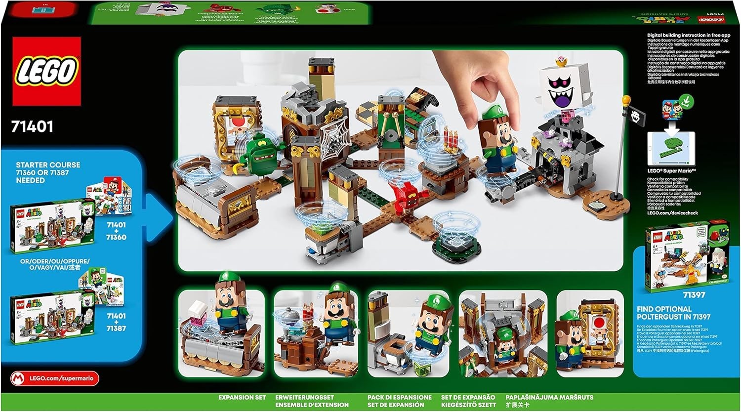 LEGO Super Mario Ensemble d'ext Le cache-cache hanté de Luigi’s Mansion 71401
