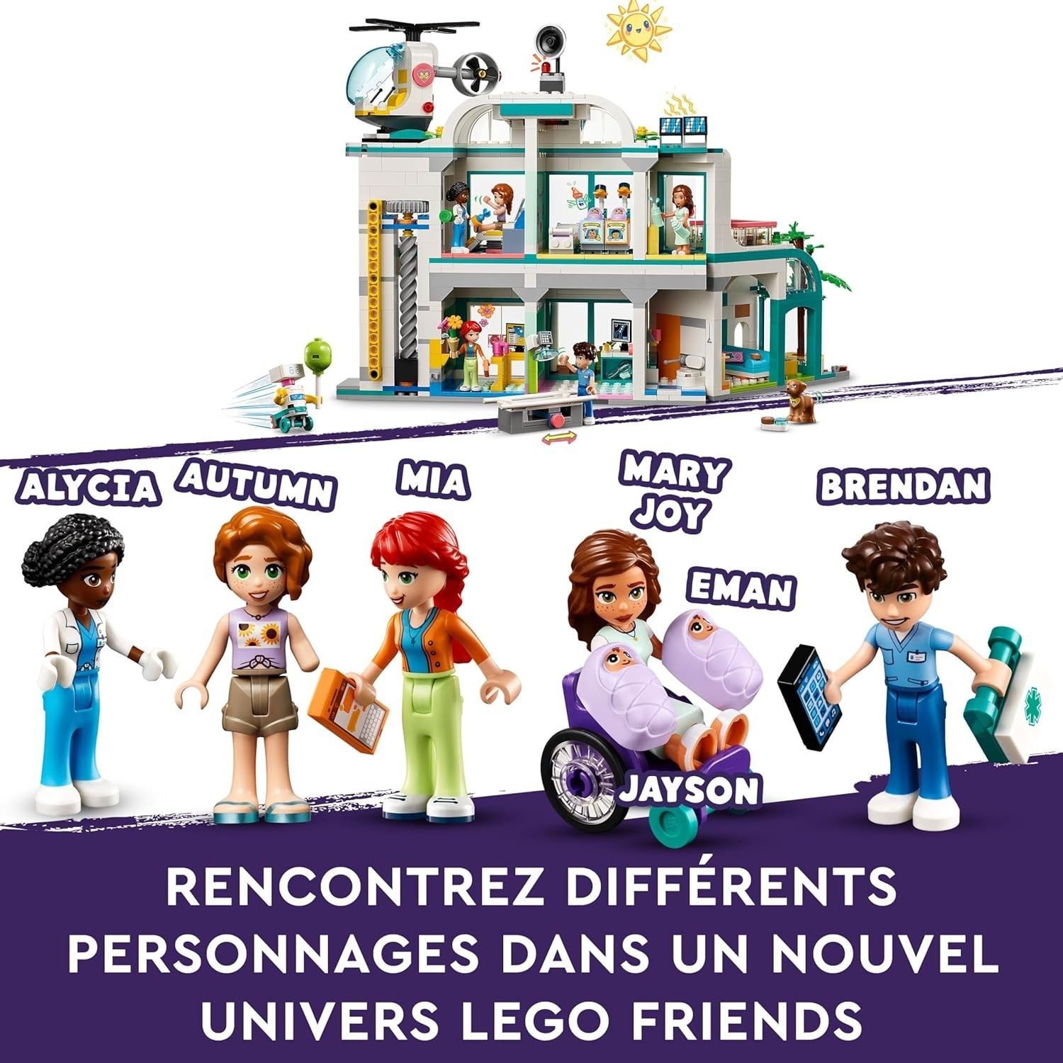 LEGO Friends L’Hôpital de Heartlake City 42621 / Enfant Fille jeu jouet NEUF