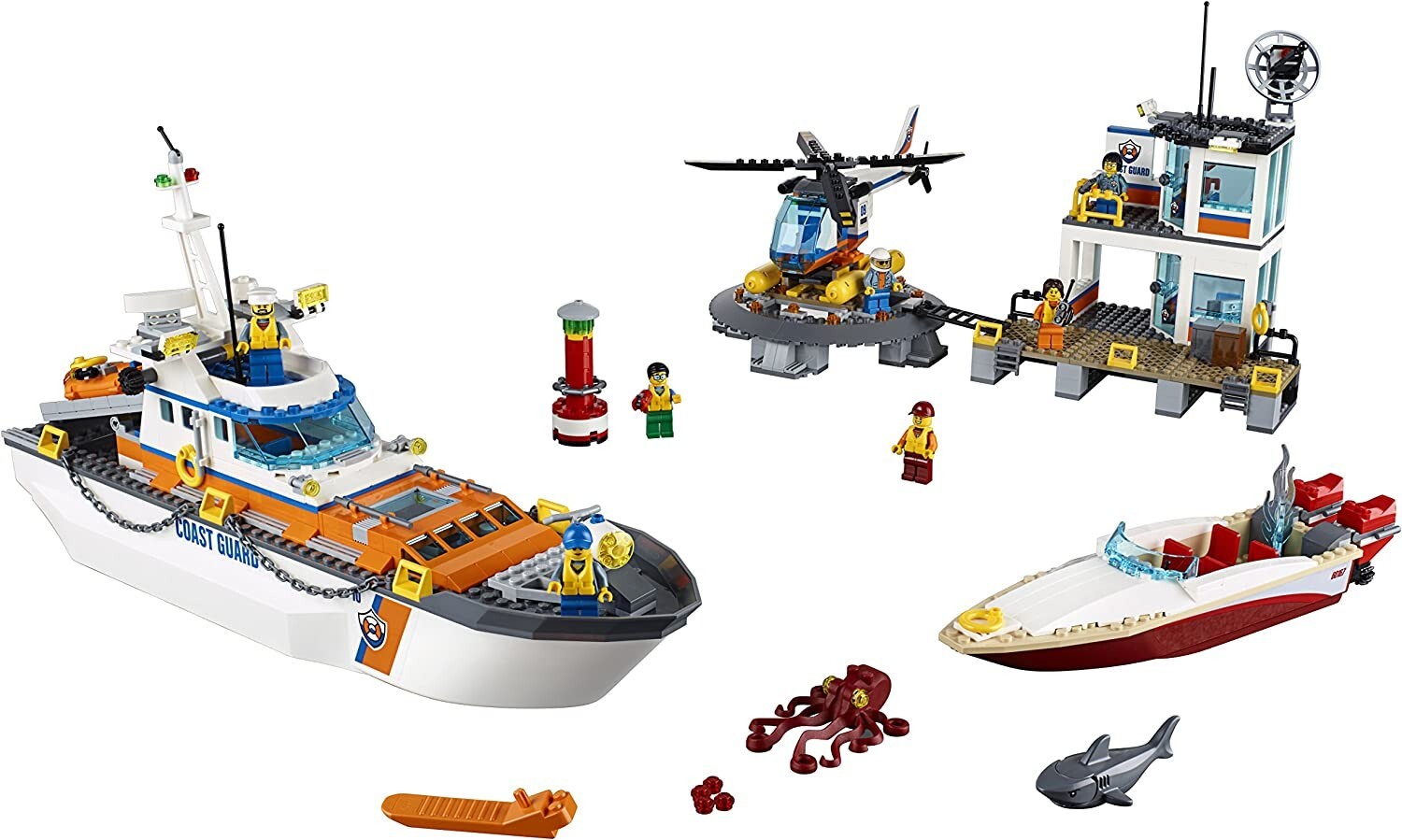 LEGO City Le QG des Garde-Côtes 60167 / Bateau Sauvetage ENFANT Jeu jeux NOEL