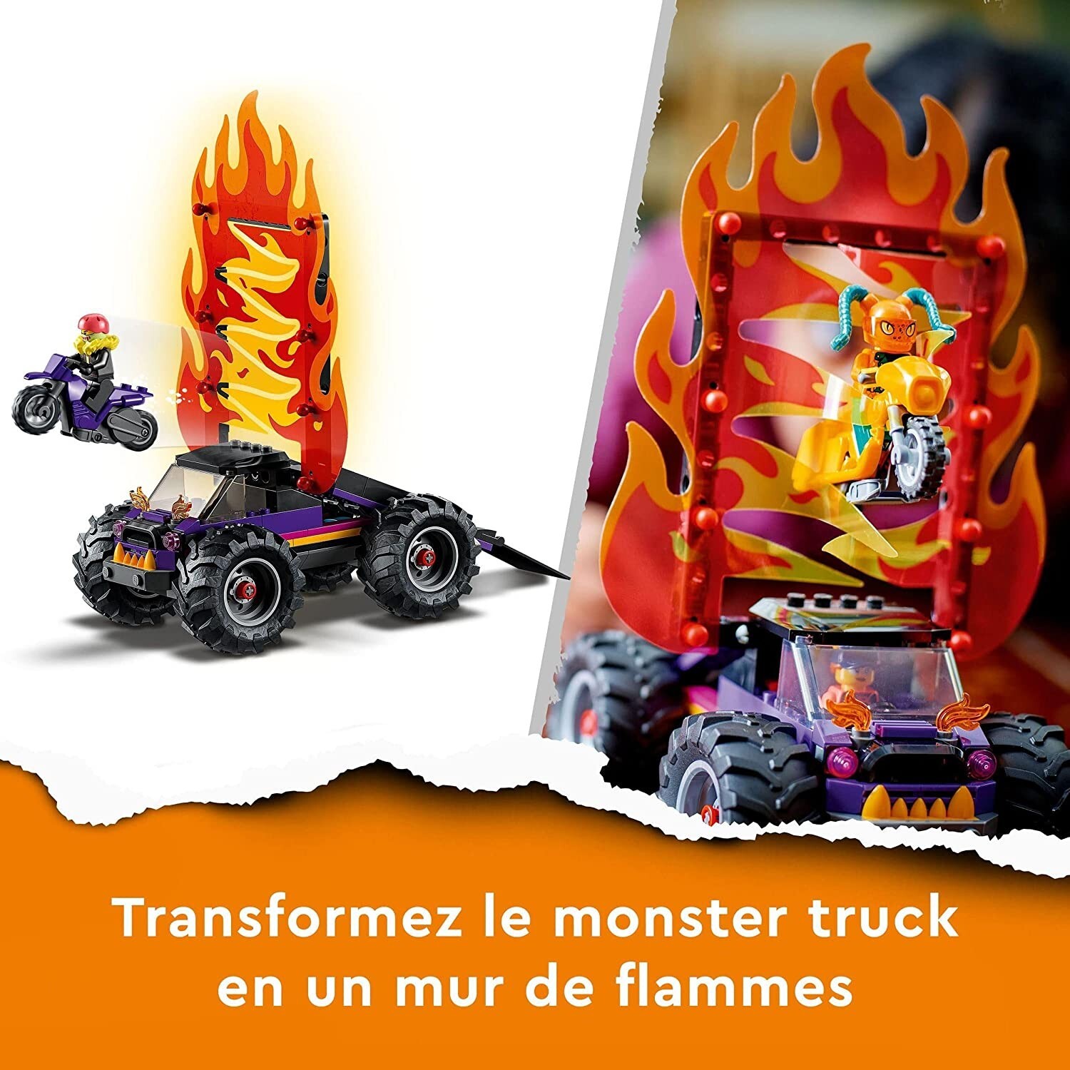 LEGO City L’Arène de Cascade avec Double Looping 60339 /Monster Truck Jouet NOEL