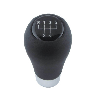 Pommeau courtlevier de vitesse 5 cuir lisse BMW Série 5 E34 E39 E60 E61 X1 X3 X5