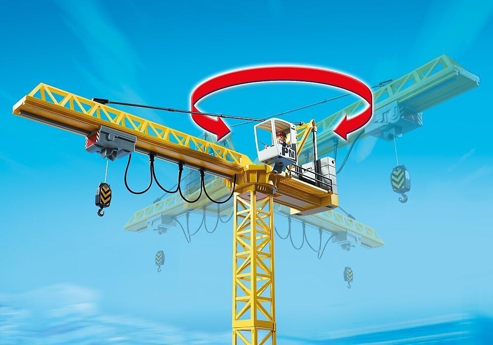 PLAYMOBIL City action Grande Grue De Chantier avec Télécommande Infrarouge 5466