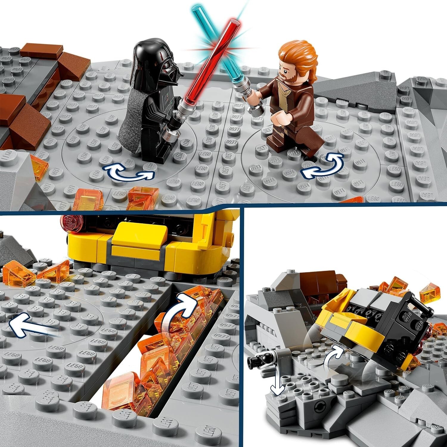 LEGO Star Wars Obi-Wan Kenobi Contre Dark Vador 75334 / Jeu jeux Enfant NOEL