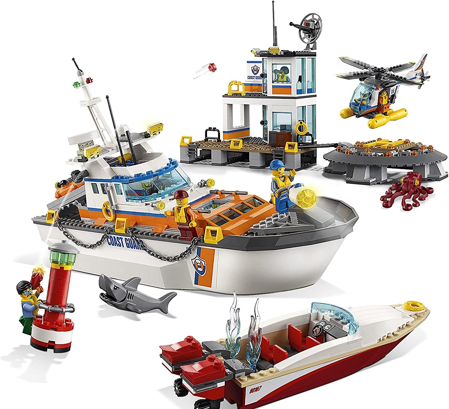 LEGO City Le QG des Garde-Côtes 60167 / Bateau Sauvetage ENFANT Jeu jeux NOEL