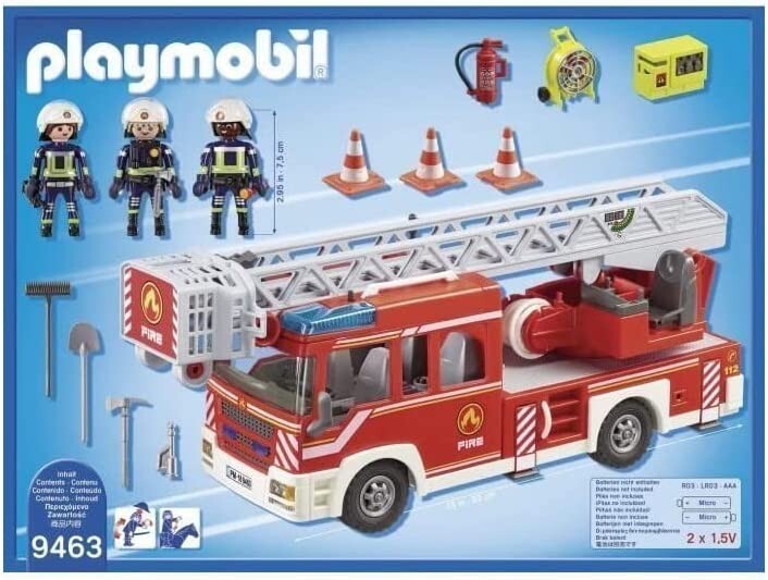 PLAYMOBIL City Action Camion de Pompiers avec échelle pivotante 9463 / NEUF
